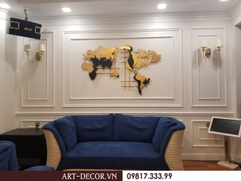 Trang Trí Nhà Đẹp “ Sáng Tạo “ Với Tranh Treo Tường Bằng Kim Loại