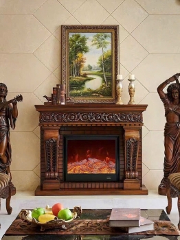 Thi công lò sưởi decor cho The Village Château