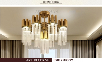 Đèn chùm cao cấp pha lê DCC 024
