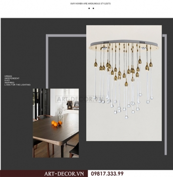 Đèn chùm thả trần trang trí phòng khách DCC 025