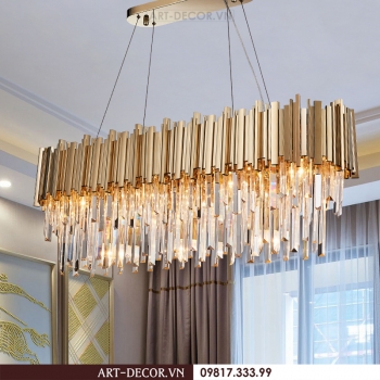 Đèn thả pha lê phòng khách DCC 039