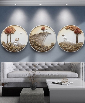 Decor hươu 3D trang trí nội thất TSA 028