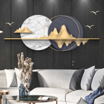Tranh núi 3D decor nghệ thuật TSA 035
