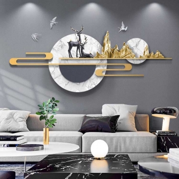Decor tranh 3D hươu treo tường TSA 036
