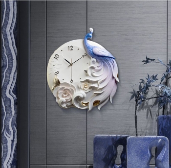 Đồng hồ chim công nghệ thuật DNT 012