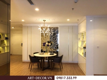 Sản phẩm thực tế thi công lắp đặt đèn trang trí nội thất căn hộ 16 Park Hill, Times City
