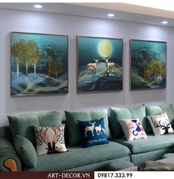 Trang trí chung cư siêu đẹp bằng tranh trang trí nội thất độc-lạ