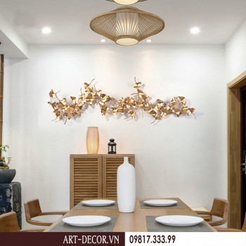 Decor lá vàng sang trọng,tinh tế TS 085