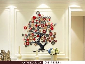 Decor cây trang trí treo tường độc đáo TS 102