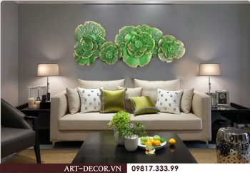 Tranh sắt gắn tường trang trí chung cư TS 116