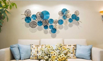 Tranh sắt nhập khẩu lá sen TS 174