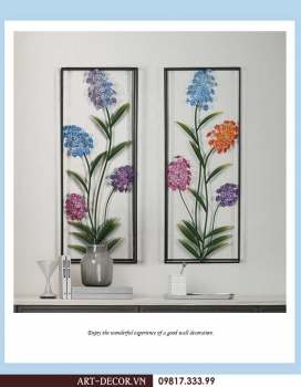 Tranh bộ hoa trang trí nội thất TS 177