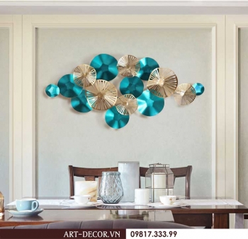 Tranh sắt treo tường sen xanh trẻ chung TS 209