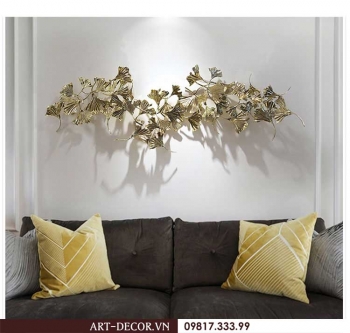 Tranh decor lá vàng cao cấp TS 219