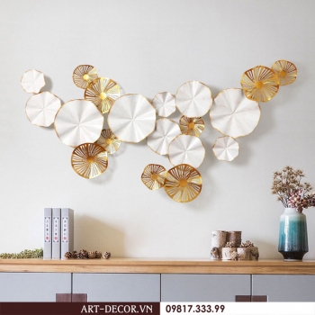 Tranh treo tường sen trắng trang trí nội thất TS 227