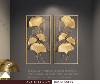 Tranh bộ lá Ginko trang trí nội thất TS 242