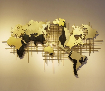 Tranh trang trí bản đồ thế giới TS 255