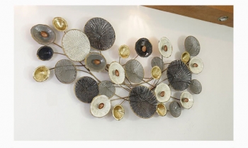 Hoa sen kim loại trang trí phòng khách TS 315