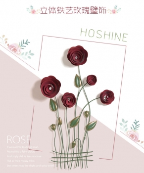 Decor hoa hồng treo tường TS 363