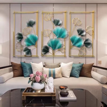 Tranh bộ 3 lá Ginko nghệ thuật TS 550