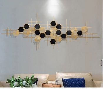 Decor kim loại tổ ong trang trí TS 589