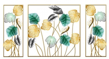 Tranh bộ hoa sắt sơn tĩnh điện TS 598