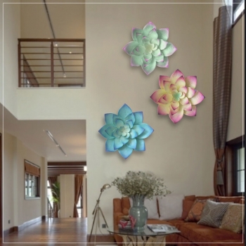 Hoa decor kim loại trang trí phòng khách TS 639