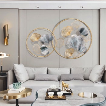 Lá Ginko kim loại trang trí nội thất TS 674