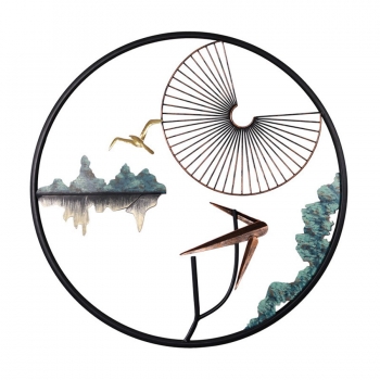 Họa tiết kim loại trang trí phòng khách TS 729