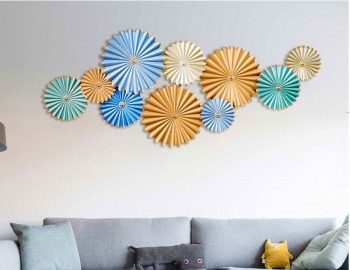 Tranh tròn decor đa sắc trang trí phòng khách TS 795