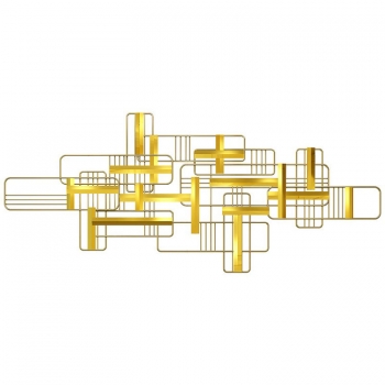 Decor kim loại hình khối trang trí phòng khách TS 930