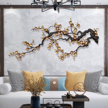 Tranh decor hoa mai nhập khẩu TS 439