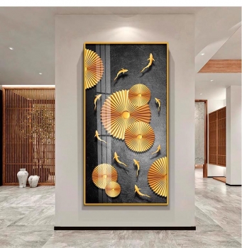 Tranh tráng gương nghệ thuật-Chủ đề Cá TTGA 008