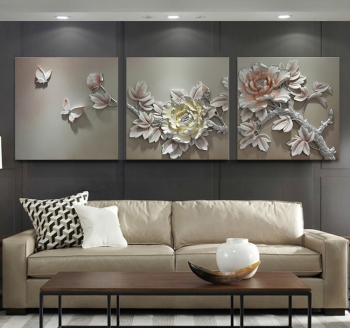 Tranh treo tường 3D hoa mai TDA 006