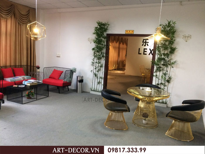 Bàn trà mặt kính phòng khách cao cấp BA 002 4