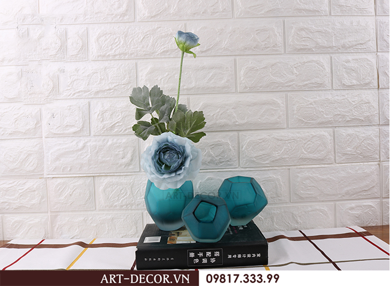 Bình hoa thủy tinh Cubes hiện đại BH 005 11