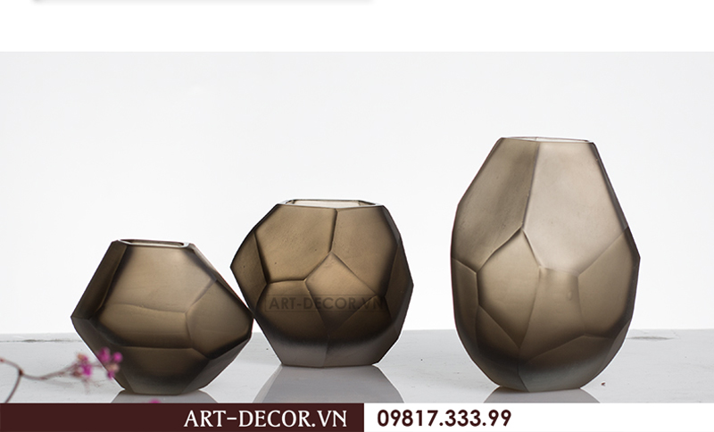 Bình hoa thủy tinh Cubes hiện đại BH 005 14