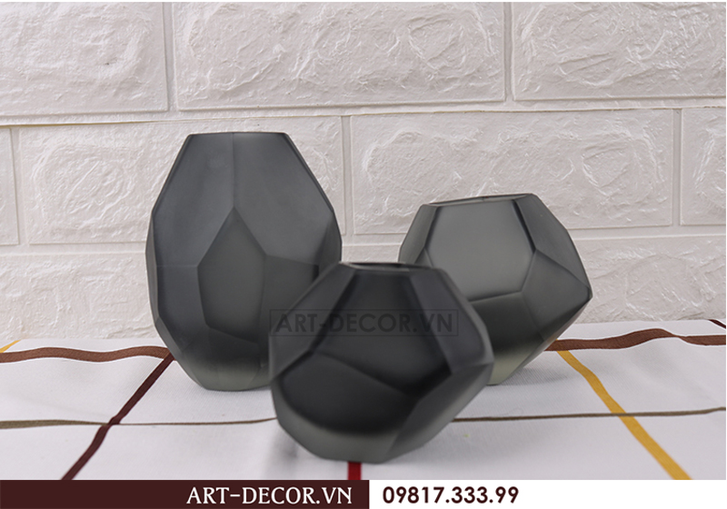 Bình hoa thủy tinh Cubes hiện đại BH 005 4