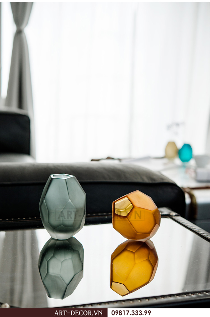 Bình hoa thủy tinh Cubes hiện đại BH 005 5