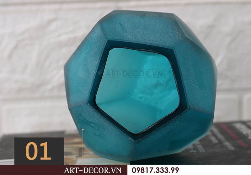 Bình hoa thủy tinh Cubes hiện đại BH 005 8
