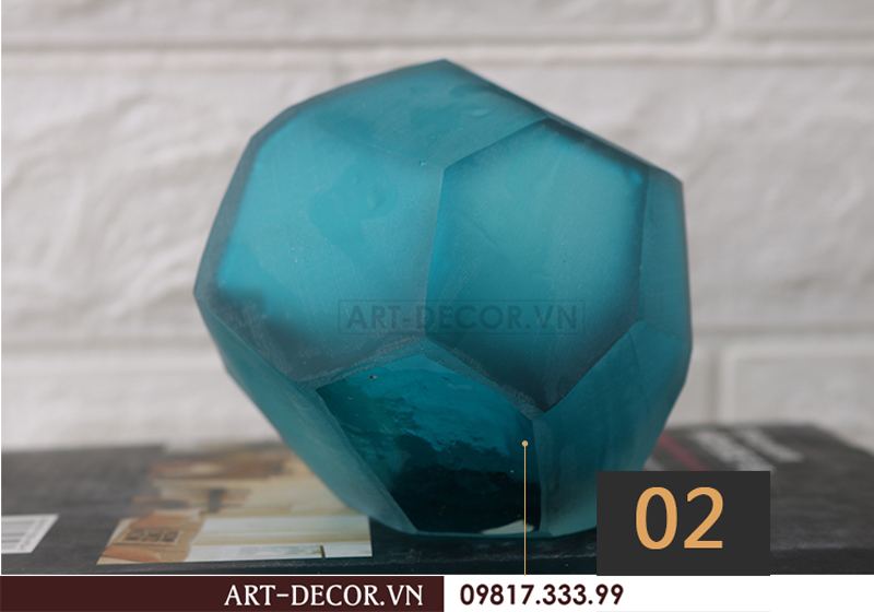 Bình hoa thủy tinh Cubes hiện đại BH 005 9