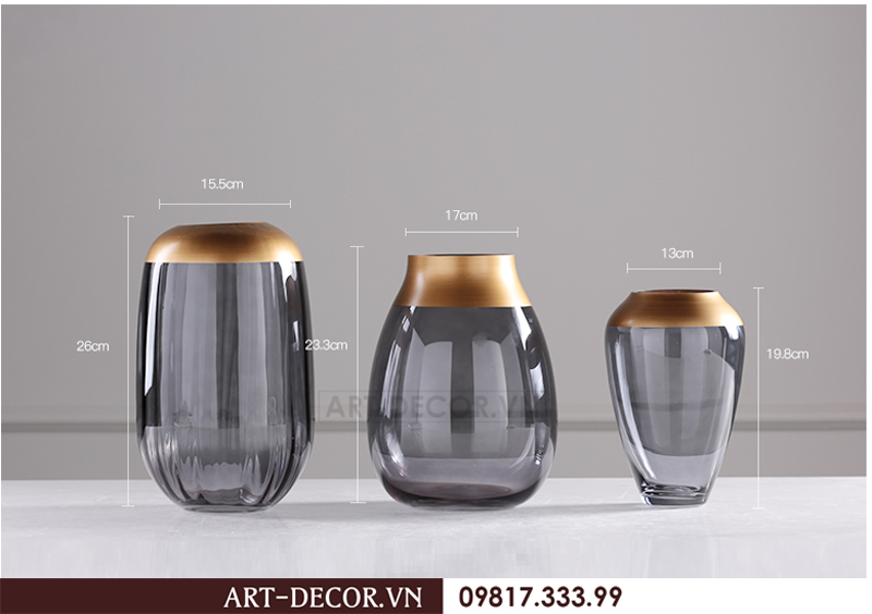 Bình hoa thủy tinh nhập khẩu BH 007 1