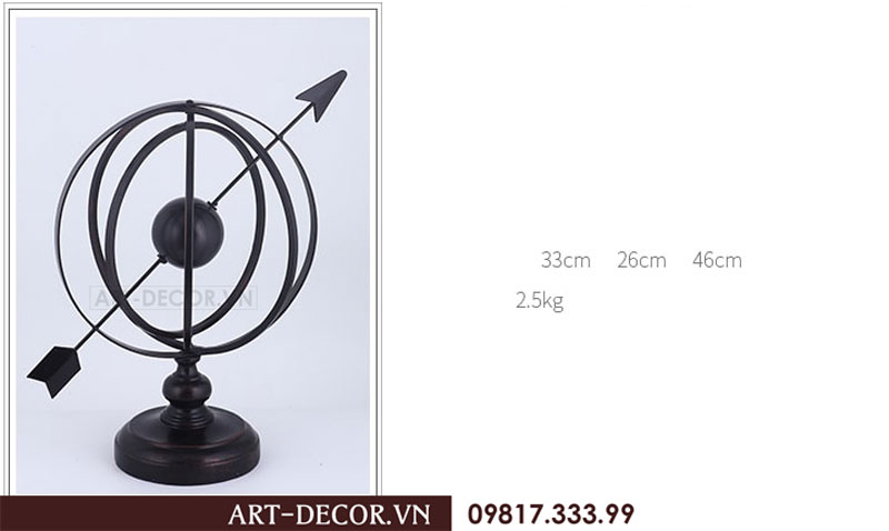 Quả địa cầu trang trí nội thất DEC 018 9