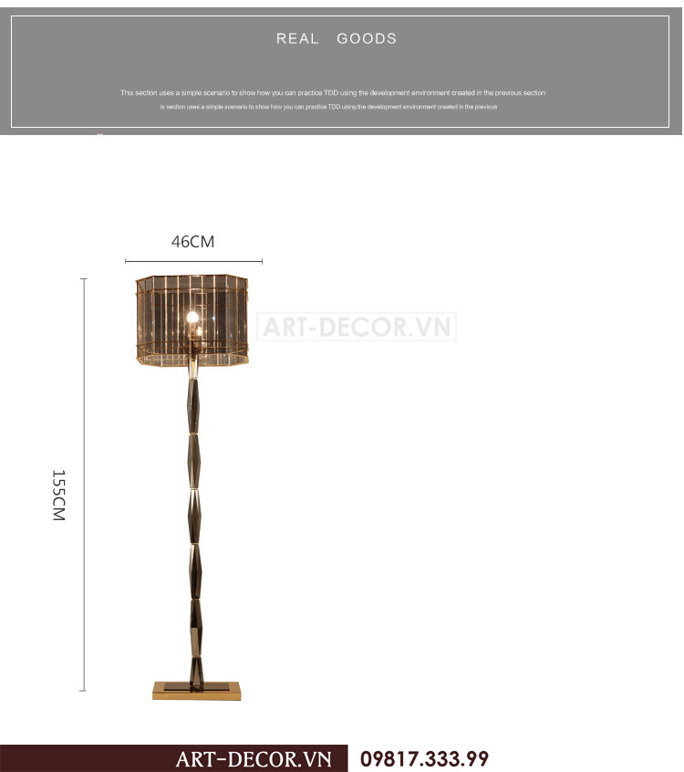 Đèn cây trang trí nội thất DC 002 4