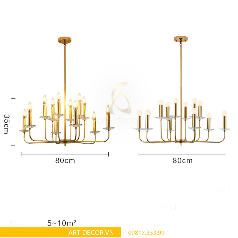đèn chùm cao cấp dcc 006 4