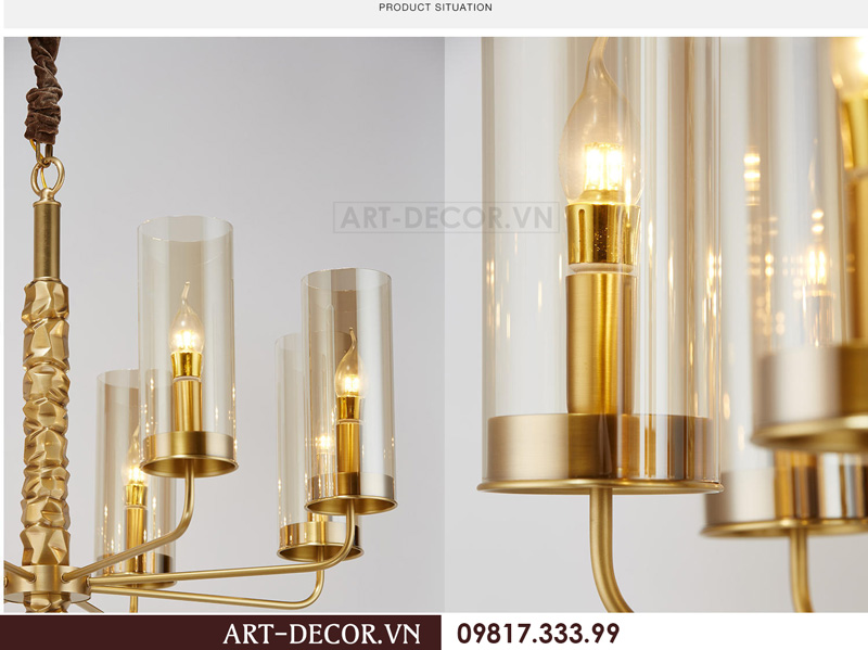 Đèn chùm trang trí phòng khách DCC 018 6