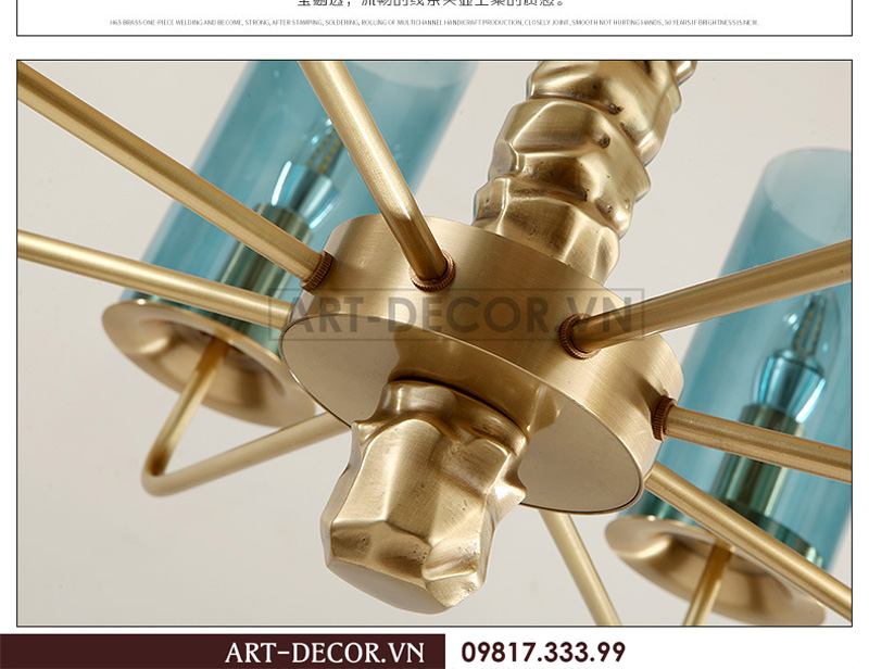 Đèn chùm trang trí phòng khách DCC 018 8