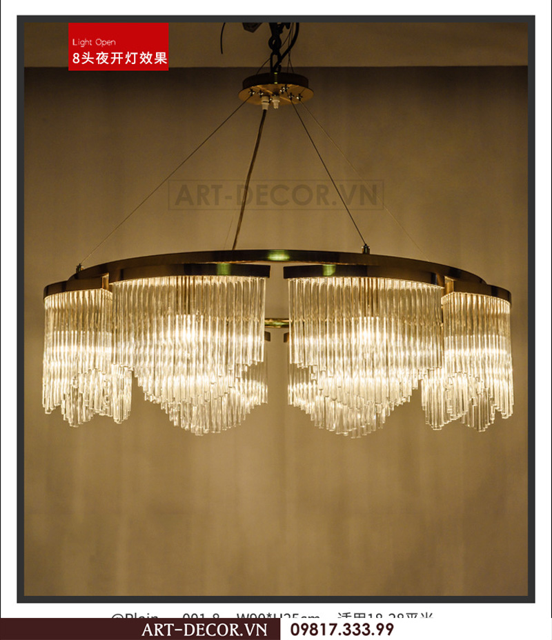 Đèn chùm trang trí cao cấp DCC 019 4