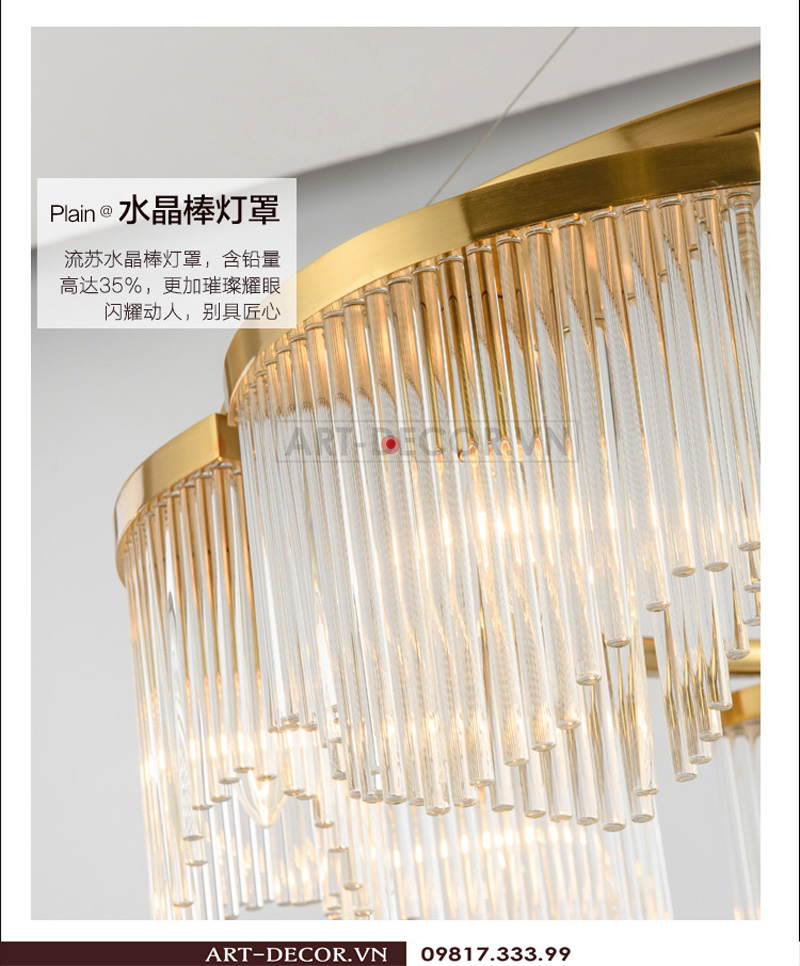 Đèn chùm trang trí cao cấp DCC 019 6