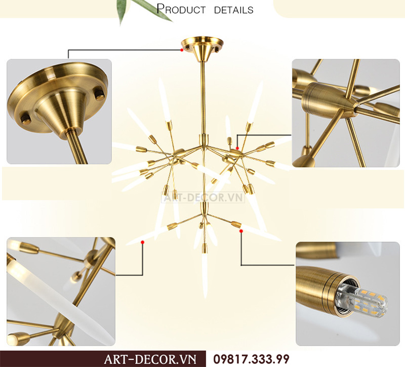 Đèn thả pha lê cao cấp DCC 026 11
